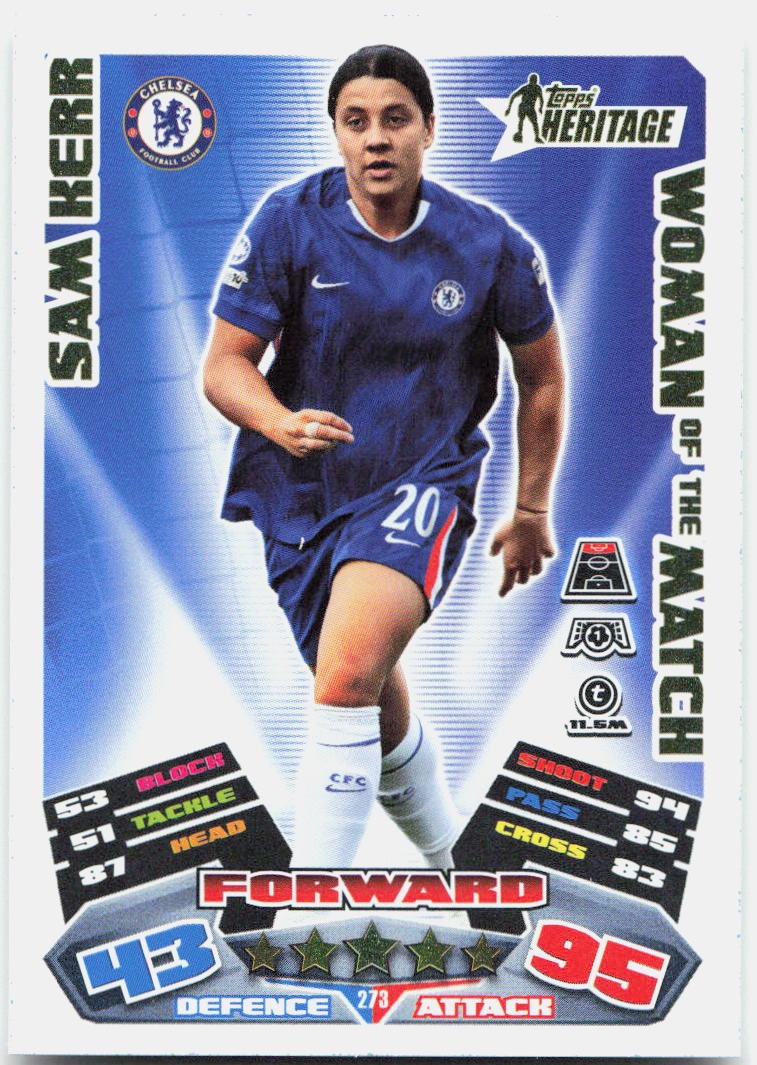 Topps Match Attax UEFA Club Competitions Extra #273 Sam Kerr (2025-26)