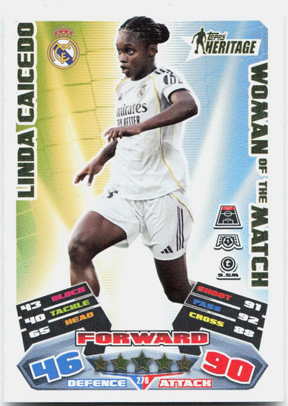 Topps Match Attax UEFA Club Competitions Extra #276 Linda Caicedo (2025-26)