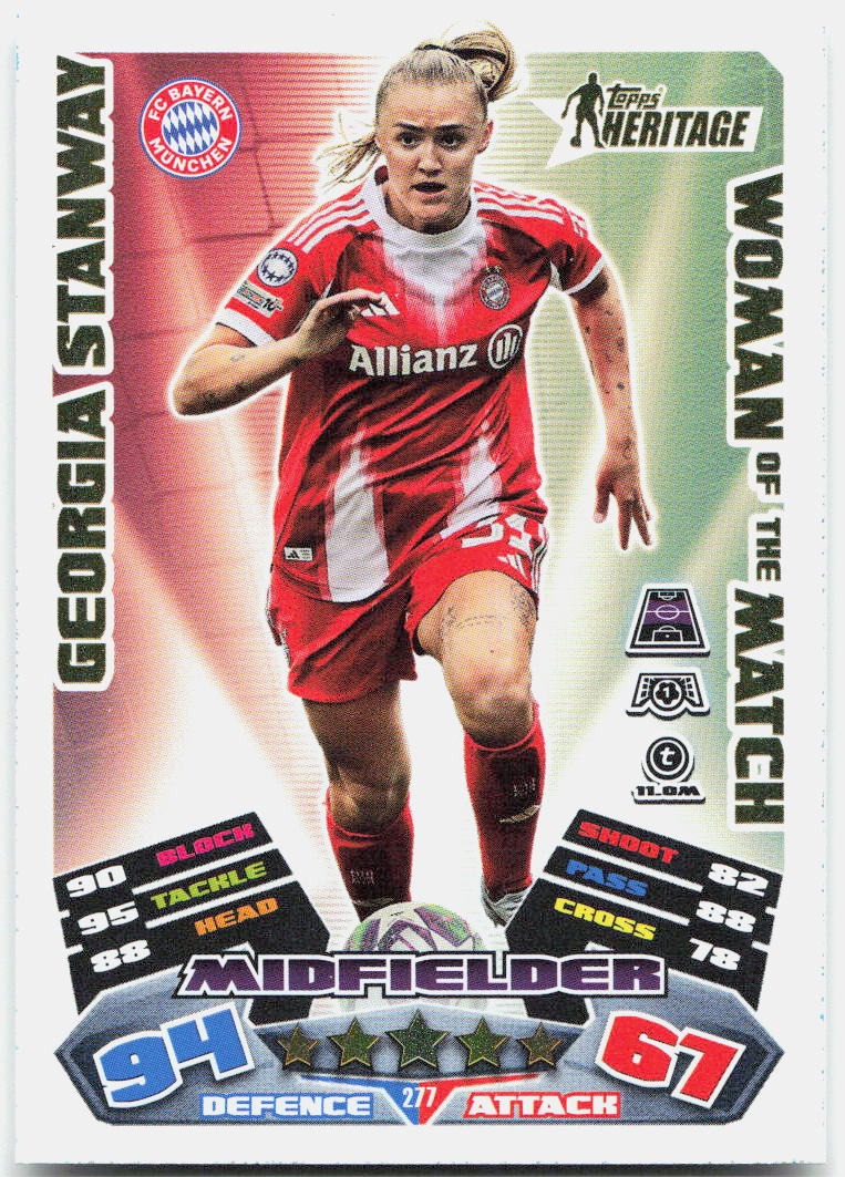 Topps Match Attax UEFA Club Competitions Extra #277 Georgia Stanway (2025-26)
