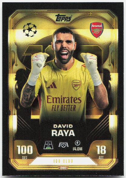Topps Match Attax UEFA Club Competitions Extra #280 David Raya (2025-26)