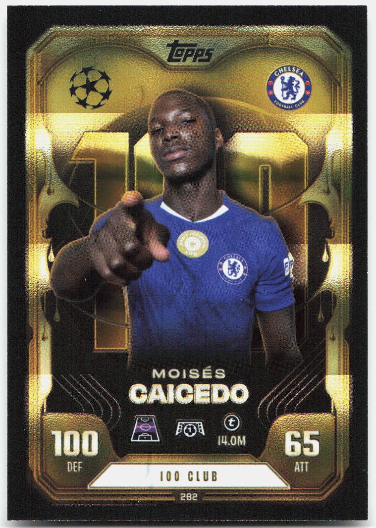Topps Match Attax UEFA Club Competitions Extra #282 Moises Caicedo (2025-26)
