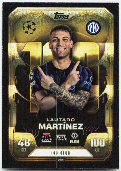 Topps Match Attax UEFA Club Competitions Extra #284 Lautaro Martinez (2025-26)