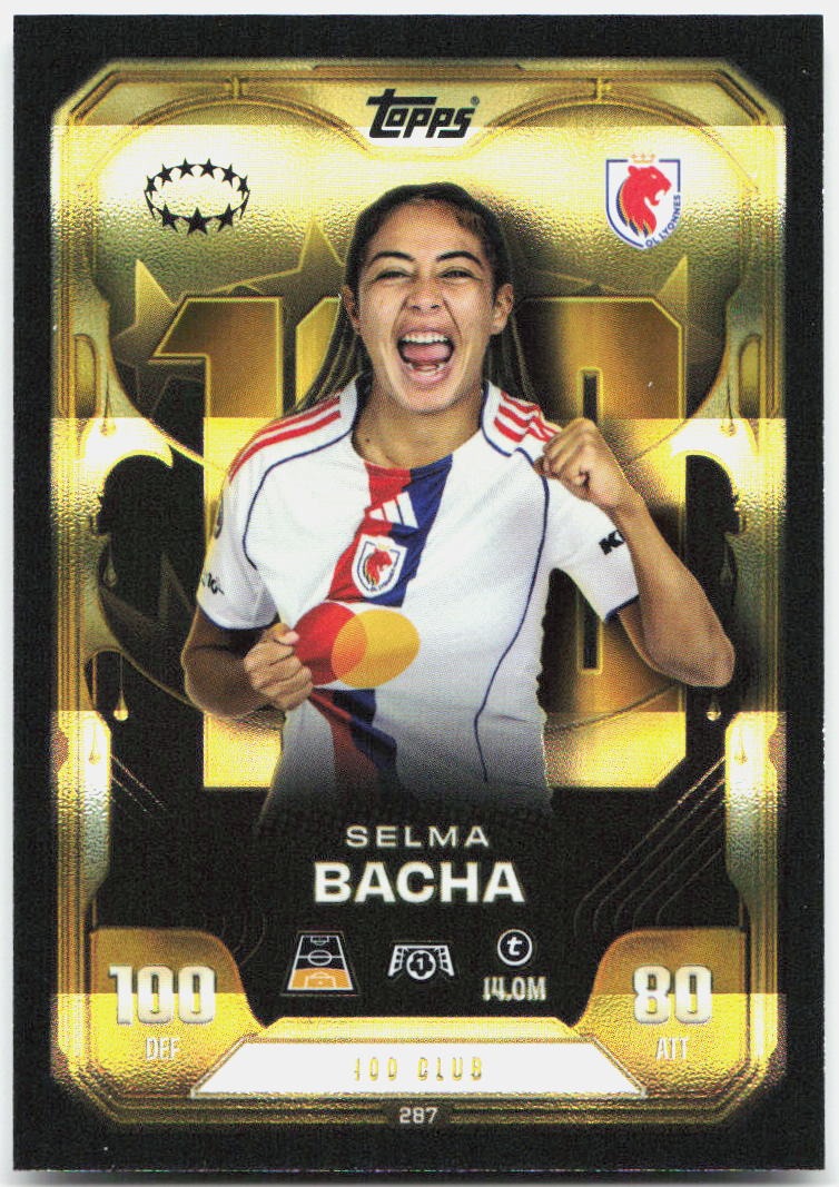 Topps Match Attax UEFA Club Competitions Extra #287 Selma Bacha (2025-26)