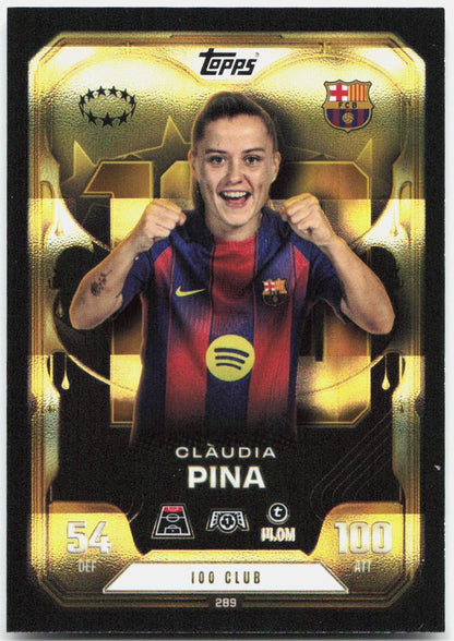 Topps Match Attax UEFA Club Competitions Extra #289 Claudia Pina (2025-26)