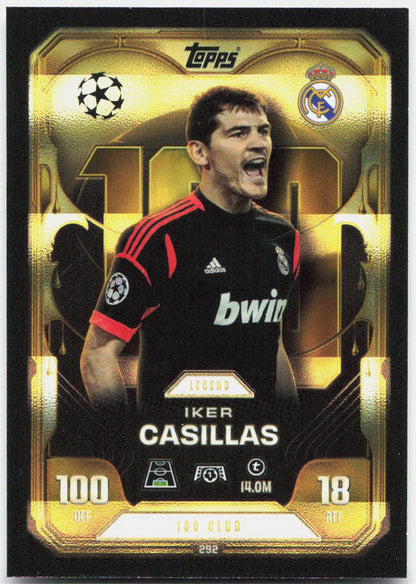 Topps Match Attax UEFA Club Competitions Extra #292 Iker Casillas (2025-26)