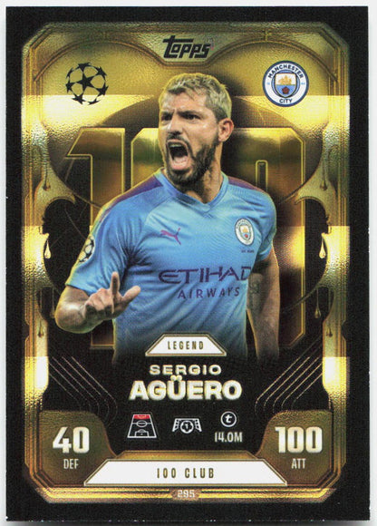 Topps Match Attax UEFA Club Competitions Extra #295 Sergio Aguero (2025-26)