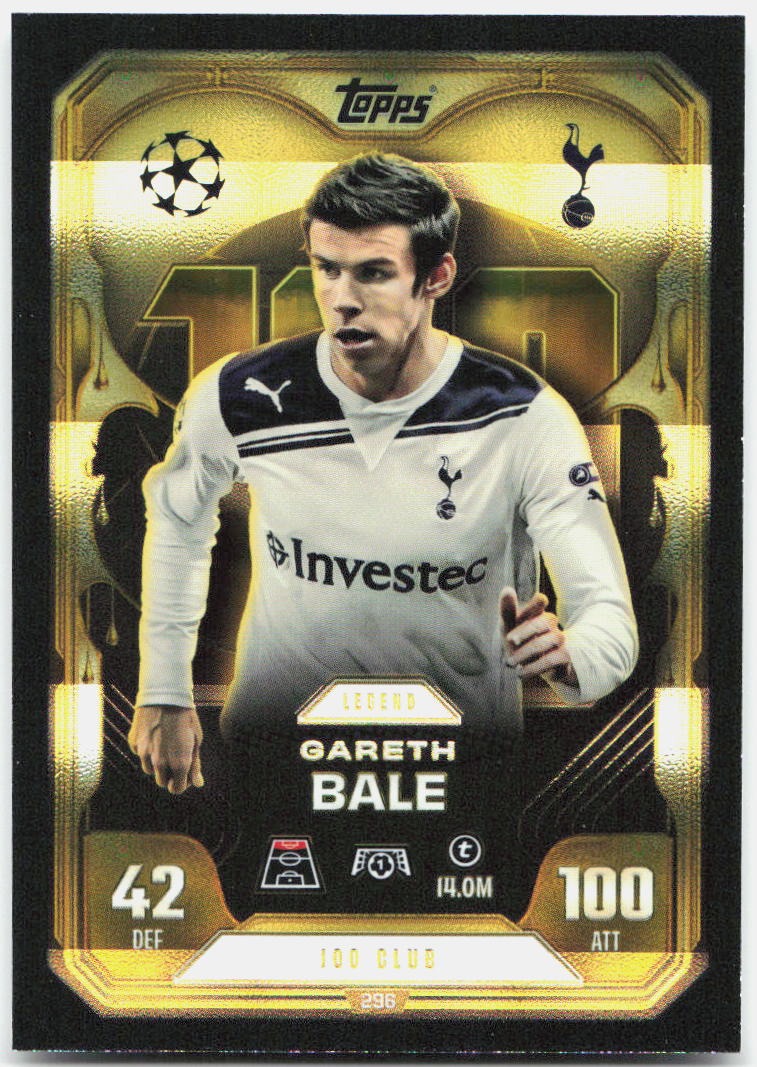 Topps Match Attax UEFA Club Competitions Extra #296 Gareth Bale (2025-26)