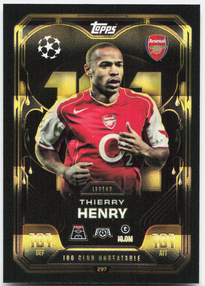 Topps Match Attax UEFA Club Competitions Extra #297 Thierry Henry (2025-26)