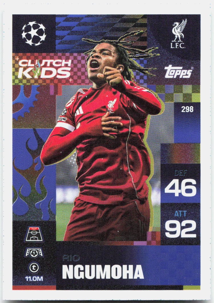 Topps Match Attax UEFA Club Competitions Extra #298 Rio Ngumoha (2025-26)