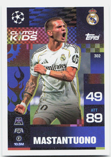 Franco Mastantuono #302 - 2025-26 Topps Match Attax UEFA Club Competitions Extra
