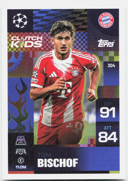 Topps Match Attax UEFA Club Competitions Extra #304 Tom Bischof (2025-26)