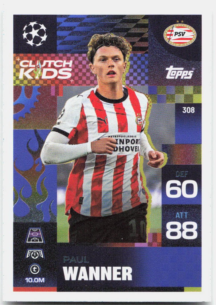 Topps Match Attax UEFA Club Competitions Extra #308 Paul Wanner (2025-26)