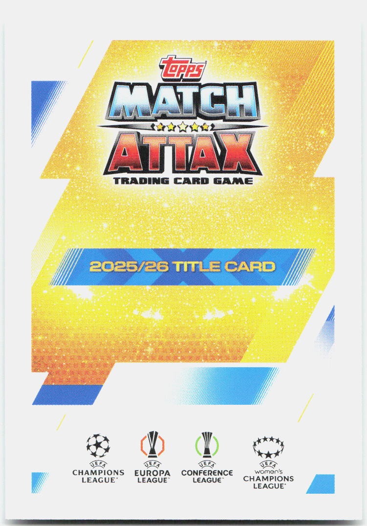 Topps Match Attax UEFA Club Competitions Extra #315 Match Attax Extra (2025-26)