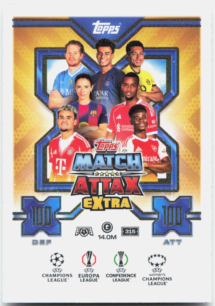 Topps Match Attax UEFA Club Competitions Extra #315 Match Attax Extra (2025-26)