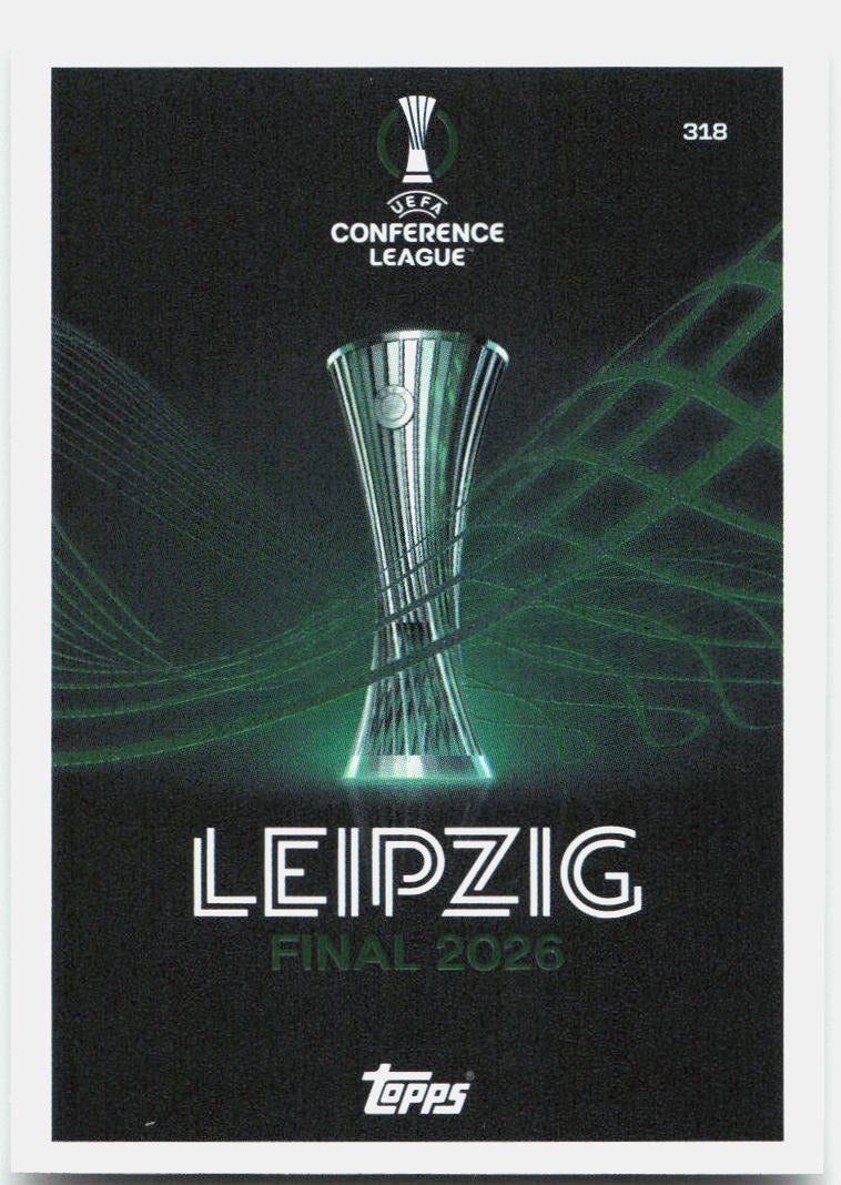 Topps Match Attax UEFA Club Competitions Extra #318 UEFA Europa Conference League - Leipzig (2025-26)