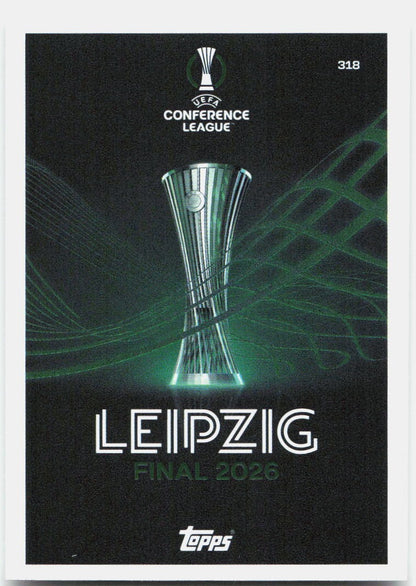 Topps Match Attax UEFA Club Competitions Extra #318 UEFA Europa Conference League - Leipzig (2025-26)
