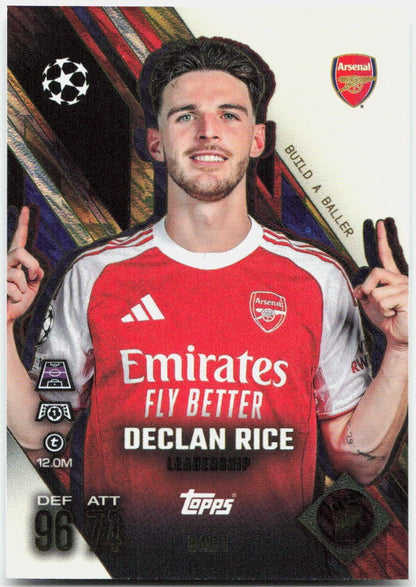 Topps Match Attax UEFA Club Competitions Extra #BAB1 Declan Rice (2025-26)