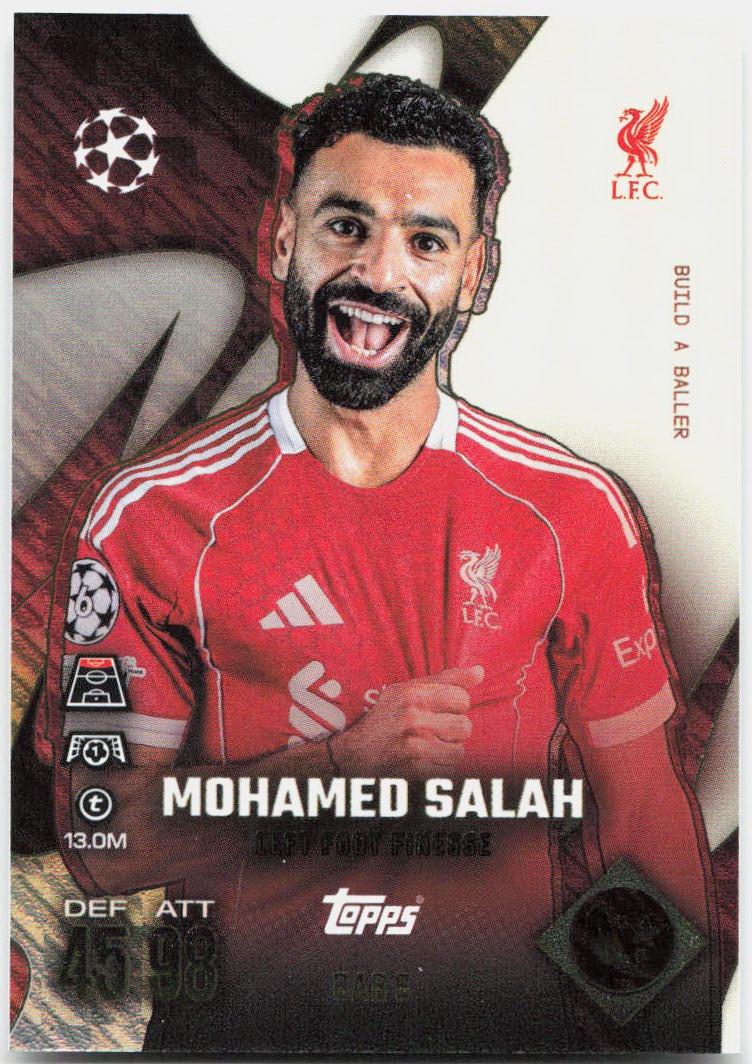 Topps Match Attax UEFA Club Competitions Extra #BAB6 Mohamed Salah (2025-26)