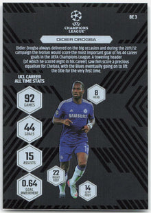 Didier Drogba #BE3 - 2025-26 Topps Match Attax UEFA Club Competitions Extra Black Edge Edition