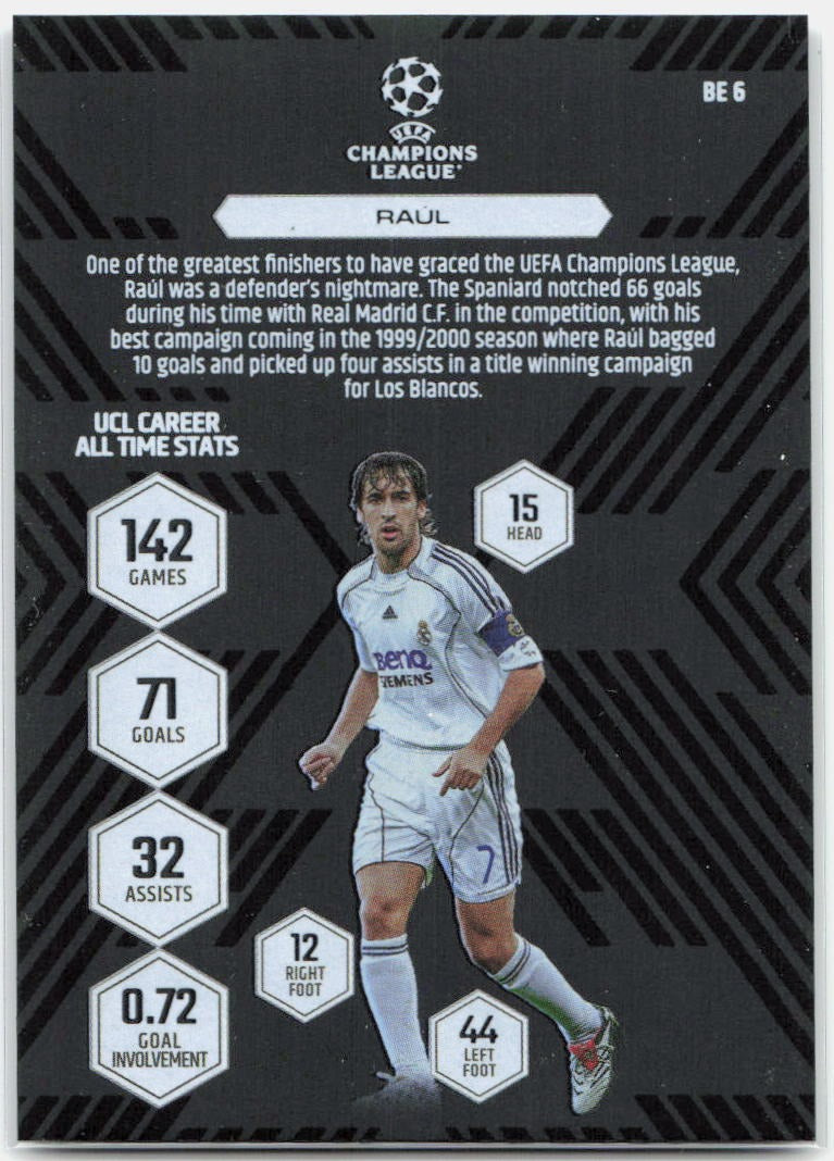 Topps Match Attax UEFA Club Competitions Extra #BE6 Raul (2025-26)