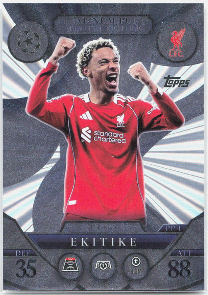 Topps Match Attax UEFA Club Competitions Extra #PP1 Hugo Ekitike (2025-26)
