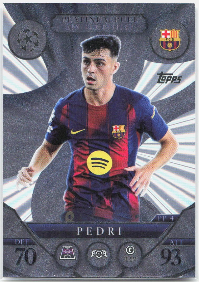 Topps Match Attax UEFA Club Competitions Extra #PP4 Pedri (2025-26)