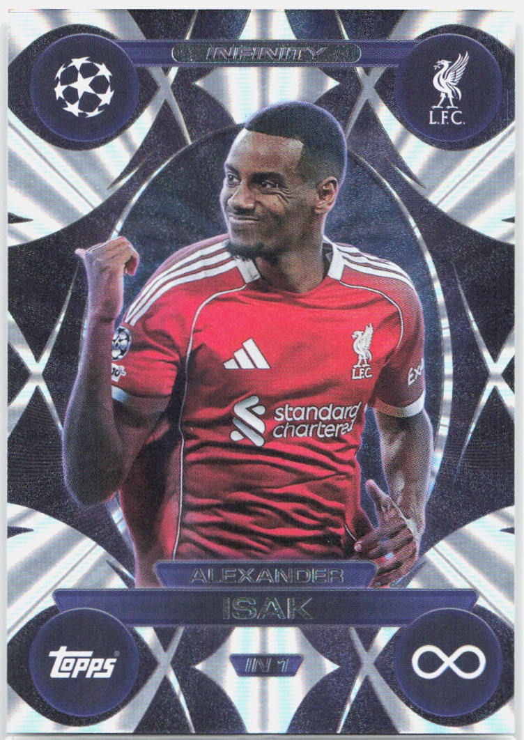 Topps Match Attax UEFA Club Competitions Extra #IN1 Alexander Isak Infinity (2025-26)
