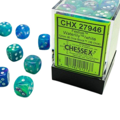 Chessex 16mm d6 Dice Block (12 Dice)