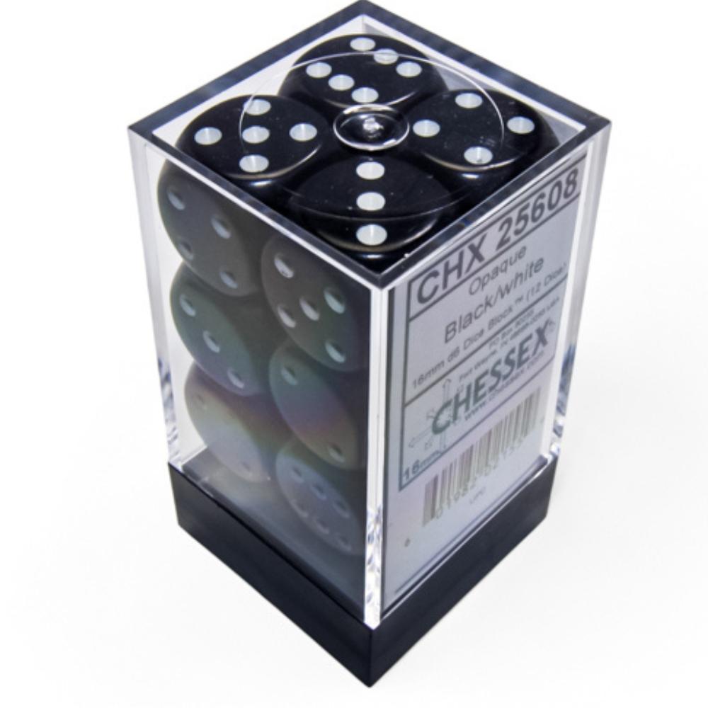 Chessex 16mm d6 Dice Block (12 Dice)
