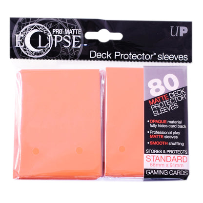 Die Ultra Pro Matte Deck Protector Sleeves in der Farbe Orange