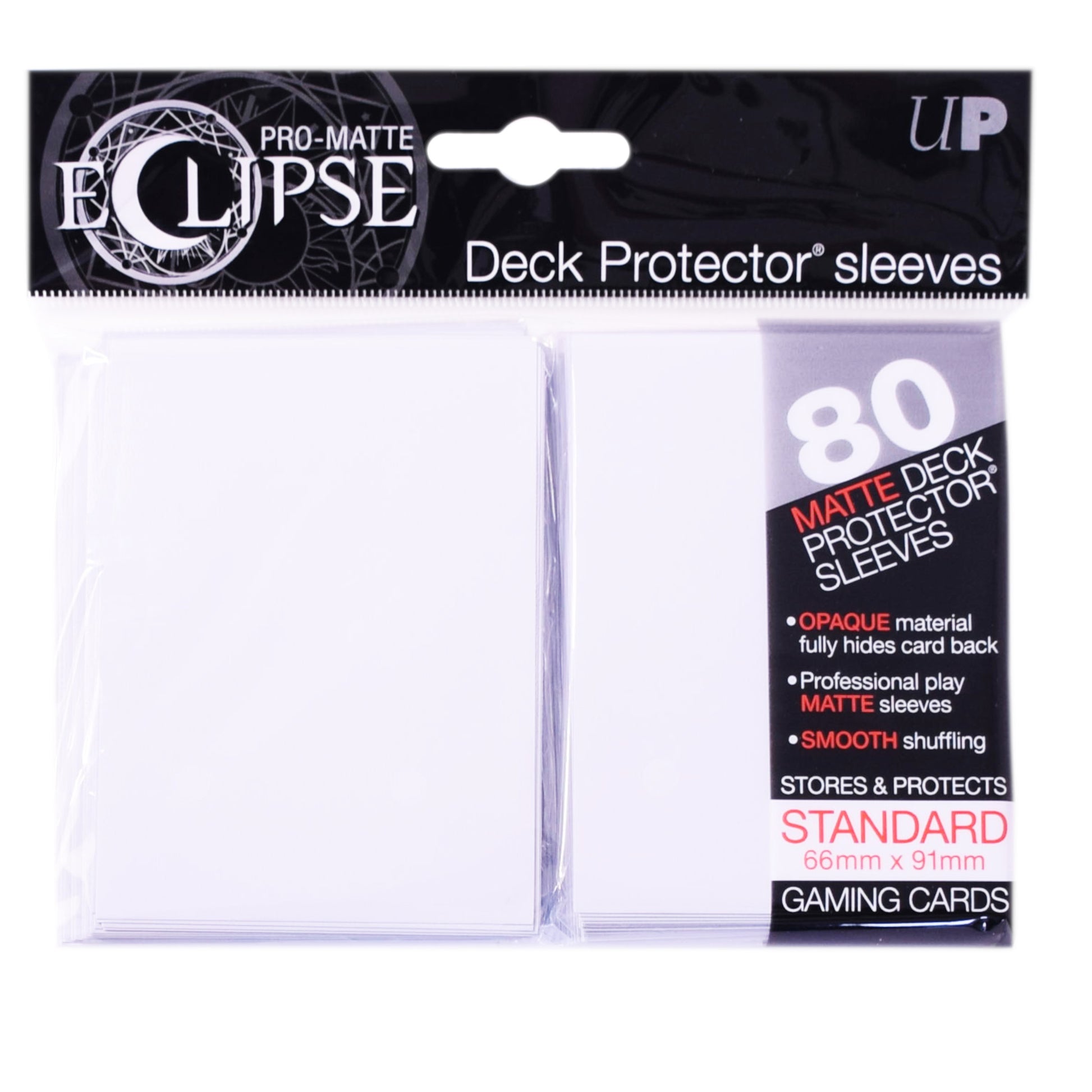 Die Ultra Pro Matte Deck Protector Sleeves in der Farbe Weiß