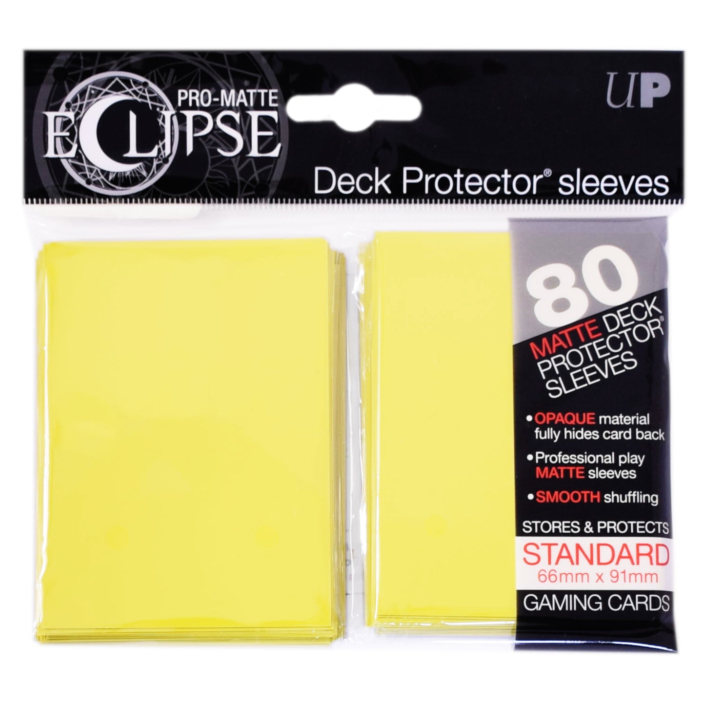 Die Ultra Pro Matte Deck Protector Sleeves in der Farbe Gelb