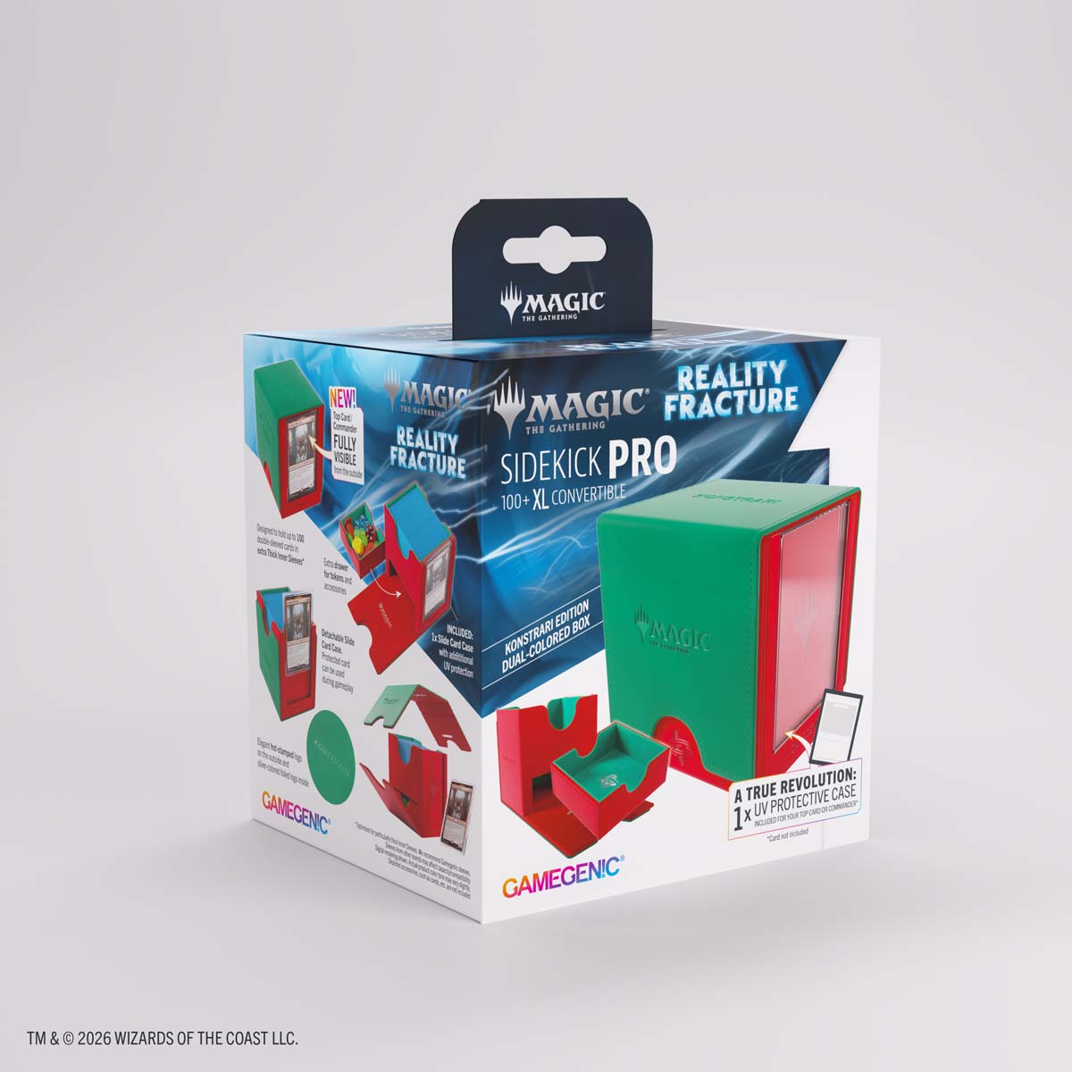 Gamegenic – Magic: The Gathering Reality Fracture Sidekick Pro 100+ XL Convertible Deck Box