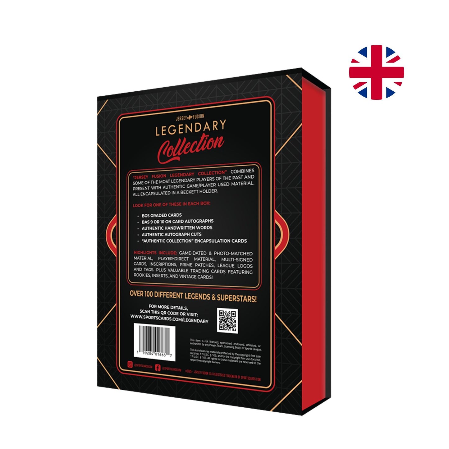 Jersey Fusion – All Sports Legendary Collection Hobby Box Display