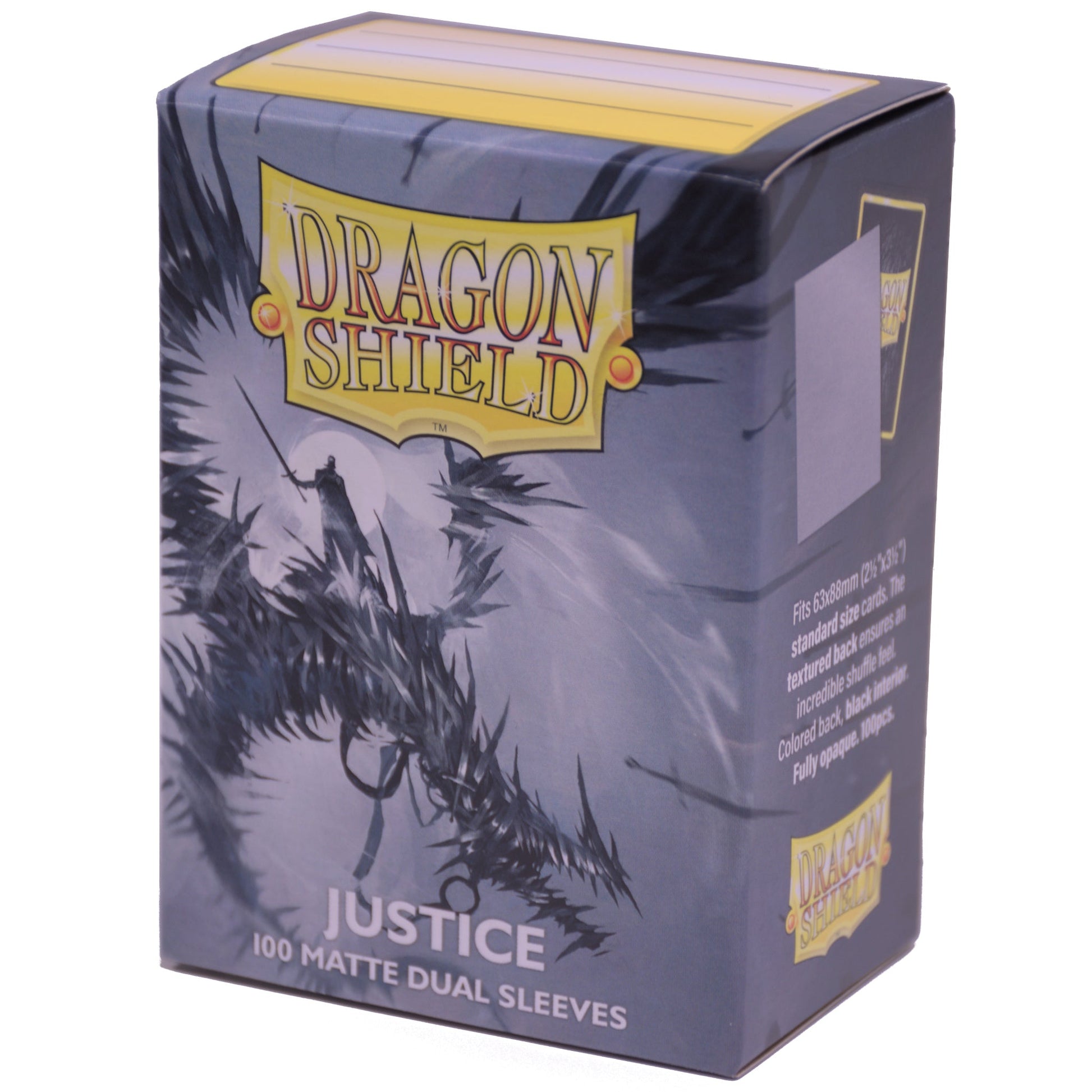 100 Dragon Shield Matte Dual Sleeves Justice – Standard Size