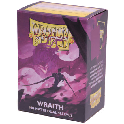 100 Dragon Shield Matte Dual Sleeves Wraith – Standard Size