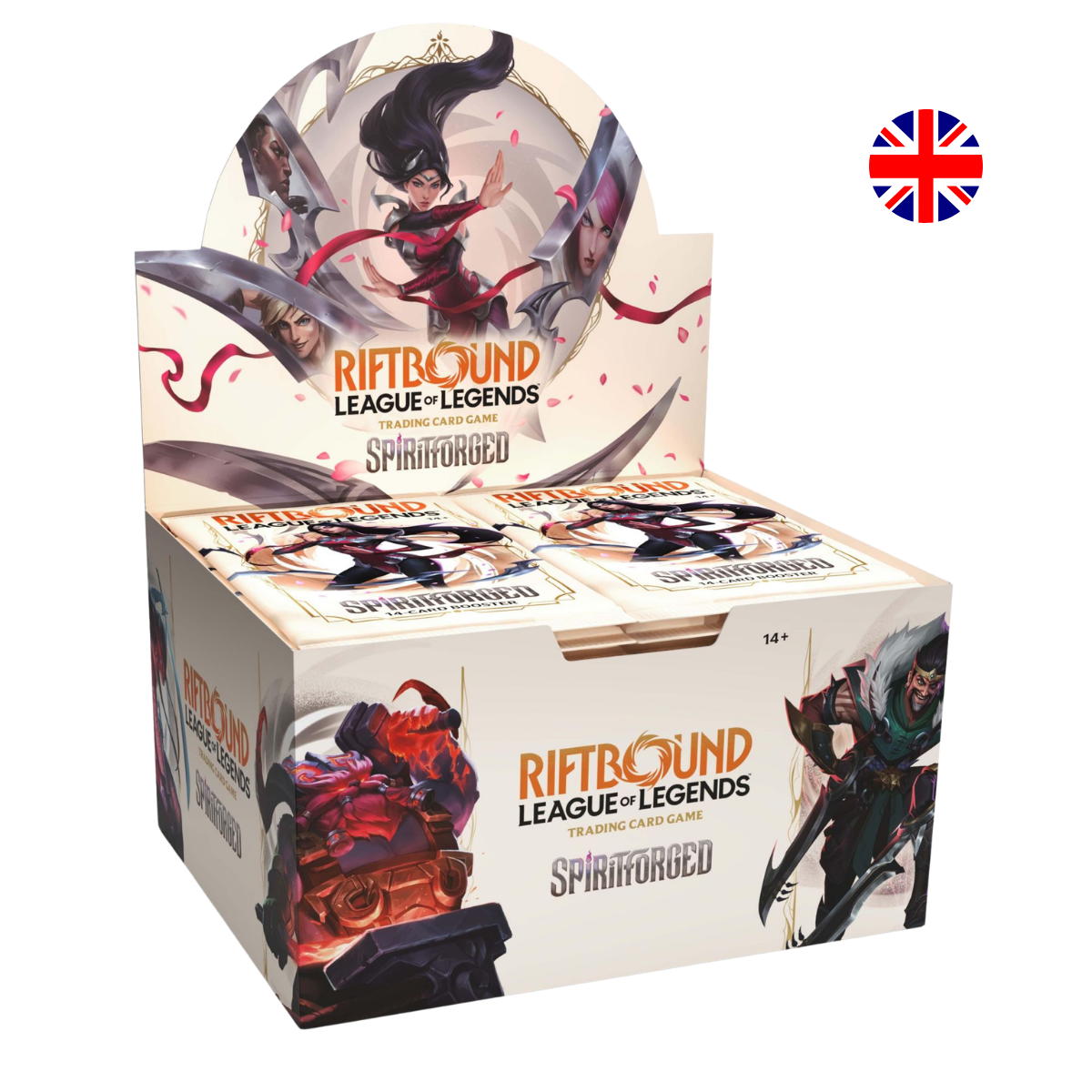 Riftbound League of Legends TCG – Spiritforged Booster Display (24 Booster) – EN