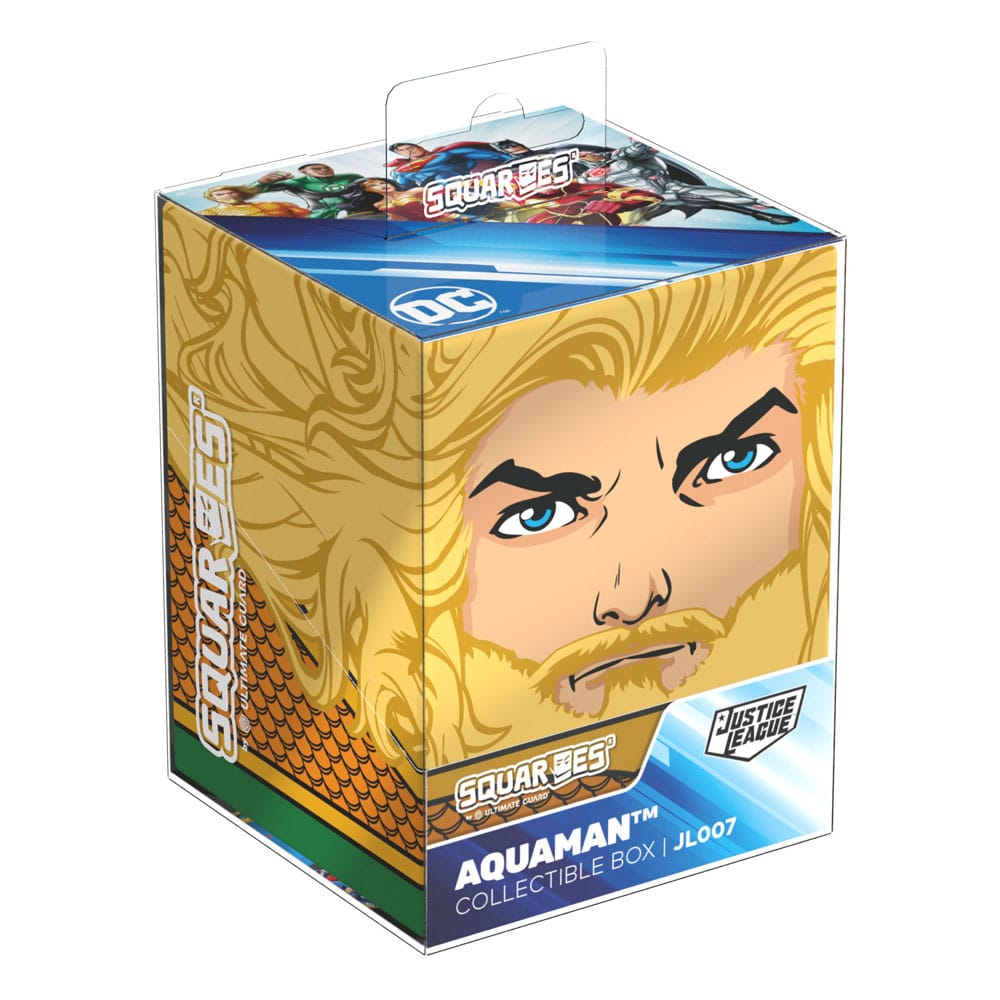 Die Aquaman™ Deck Box der Squaroe DC Justice League™ in der Produktverpackung