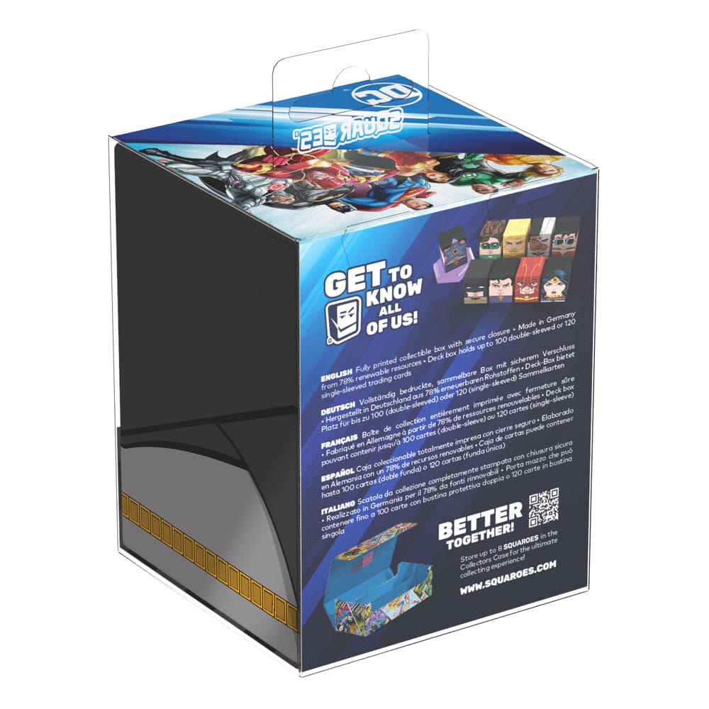 Batman™ Deck Box der Squaroe DC Justice League™ in der Produktverpackung mit der Produktbeschreibung