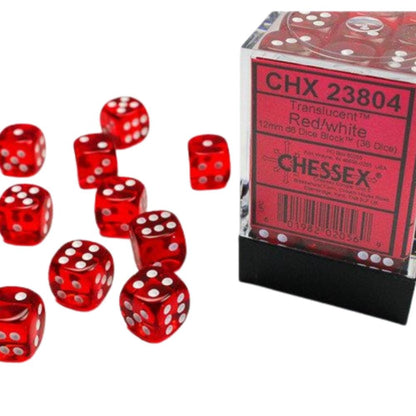 Chessex 12mm d6 Dice Block (36 Dice)