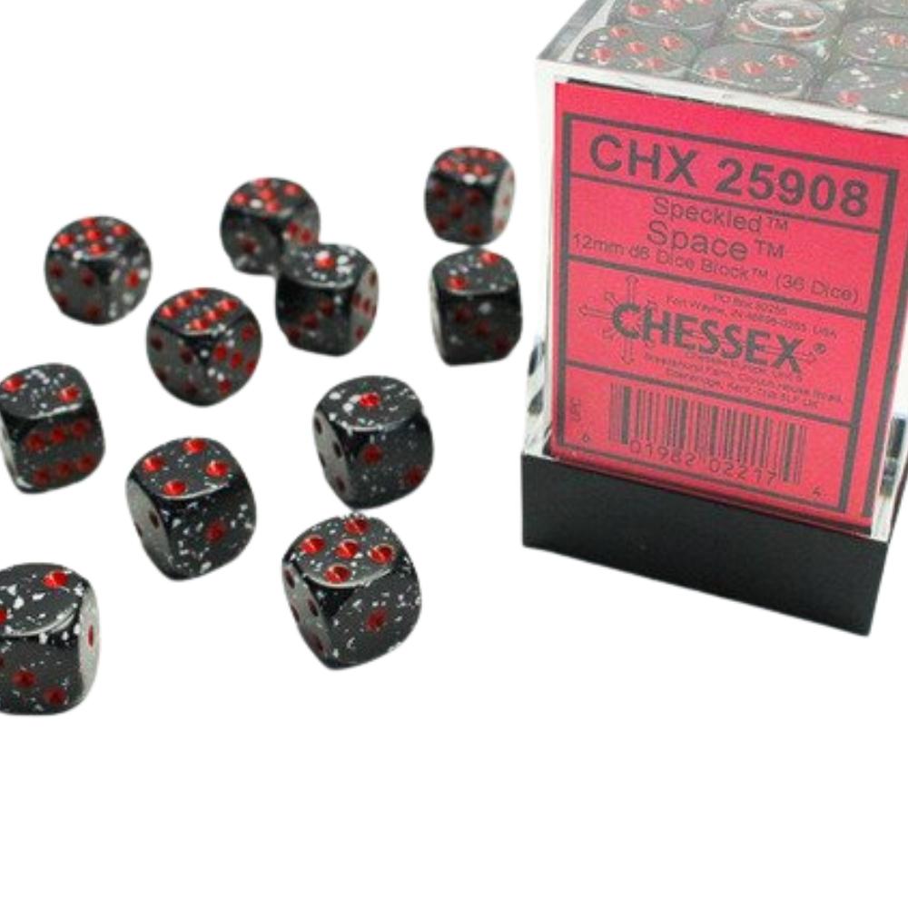 Chessex 12mm d6 Dice Block (36 Dice)