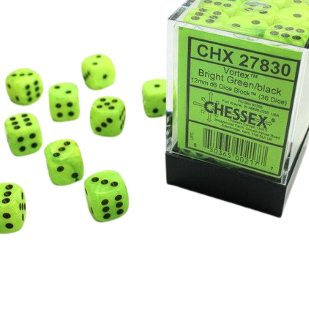 Chessex 12mm d6 Dice Block (36 Dice)