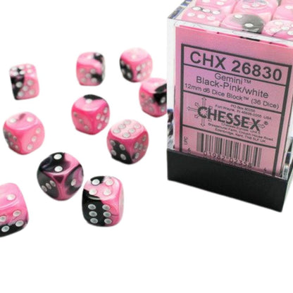 Chessex 12mm d6 Dice Block (36 Dice)