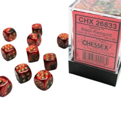 Chessex 12mm d6 Dice Block (36 Dice)