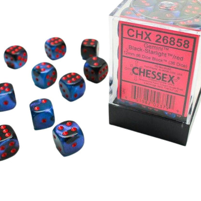 Chessex 12mm d6 Dice Block (36 Dice)