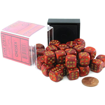Chessex 12mm d6 Dice Block (36 Dice)