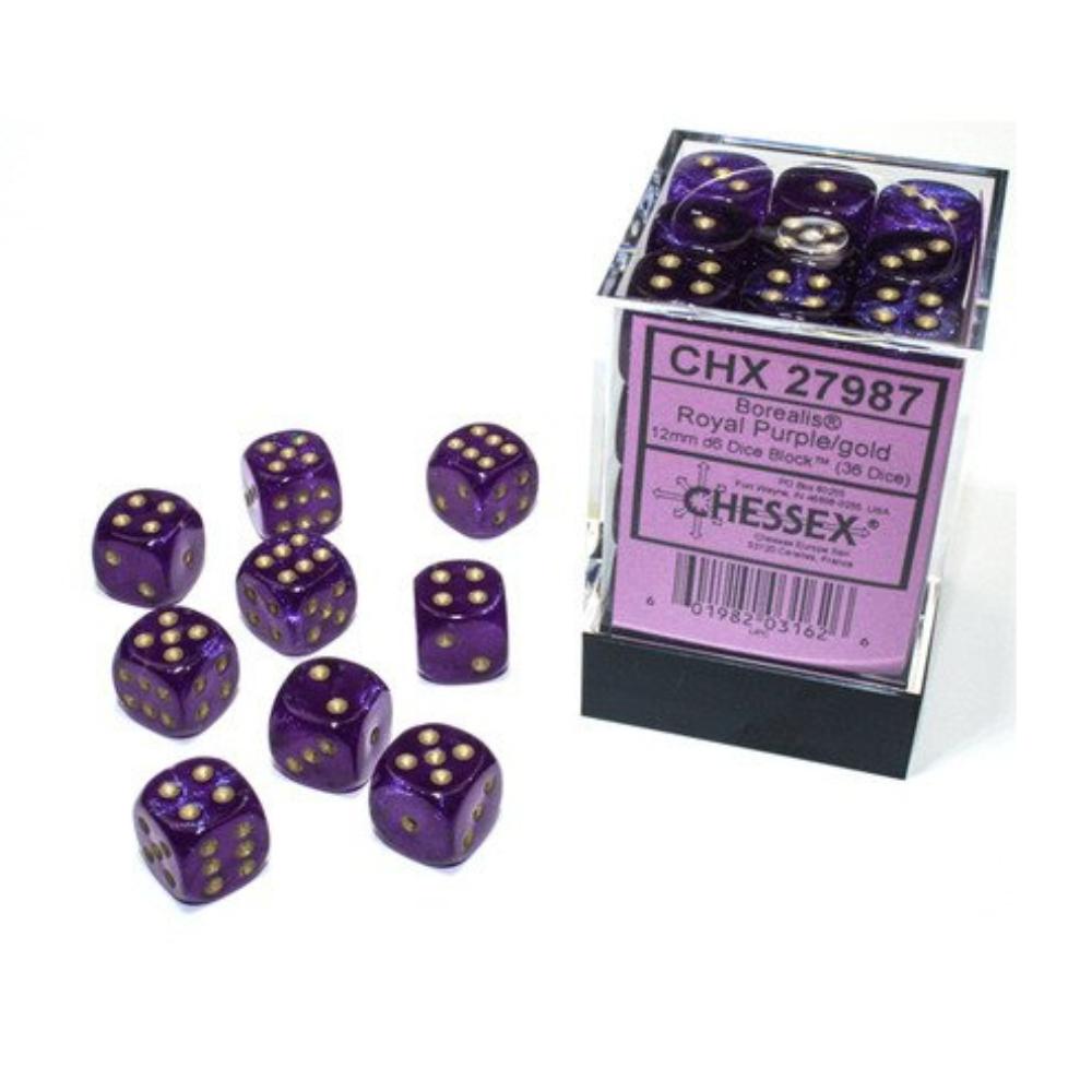 Chessex 12mm d6 Dice Block (36 Dice)