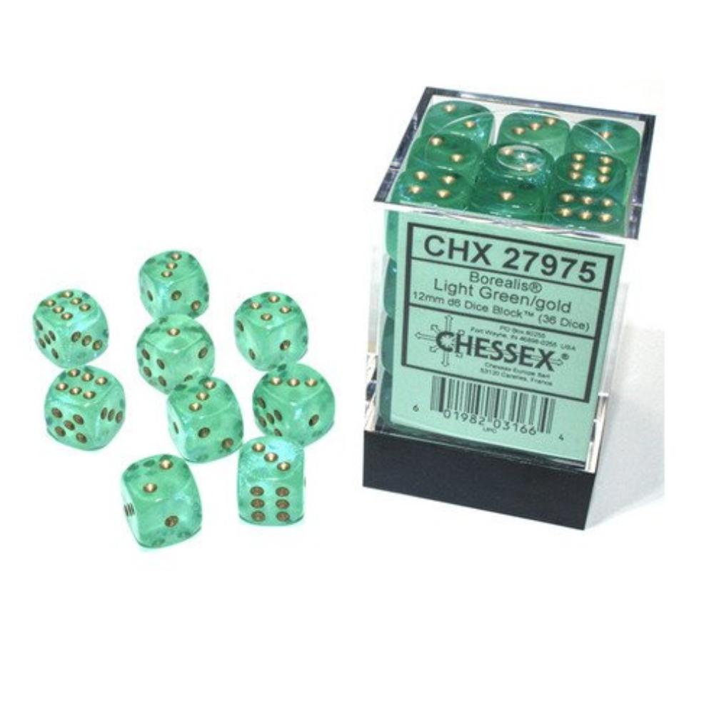 Chessex 12mm d6 Dice Block (36 Dice)