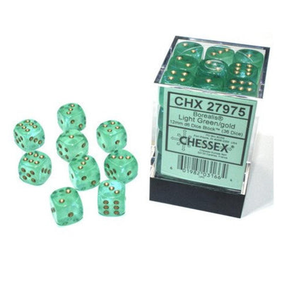 Chessex 12mm d6 Dice Block (36 Dice)