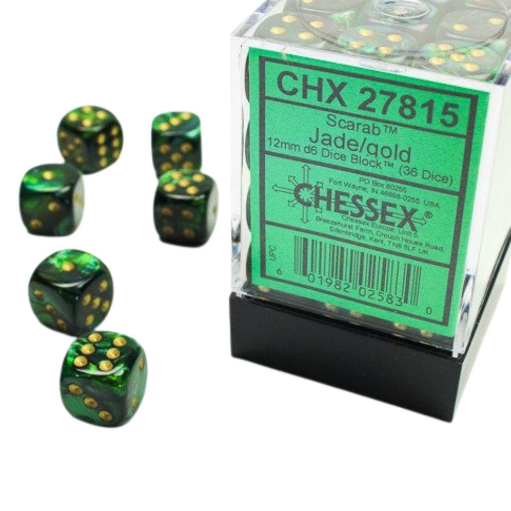 Chessex 12mm d6 Dice Block (36 Dice)